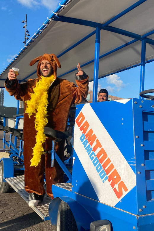 Amsterdam: Shared Party Bike Tour with Beer - Group Capacity and Accommodation
