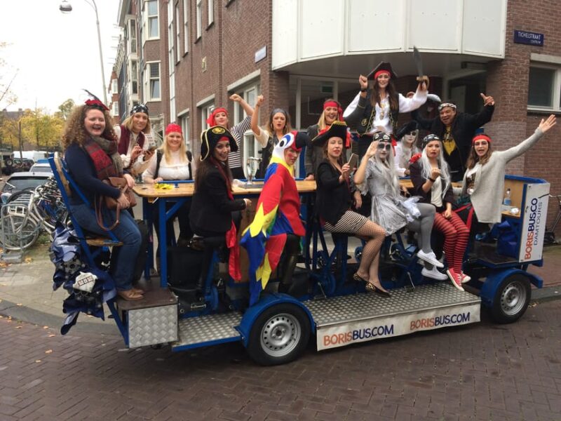 Amsterdam: Shared Party Bike Tour with Beer - Limitations and Considerations