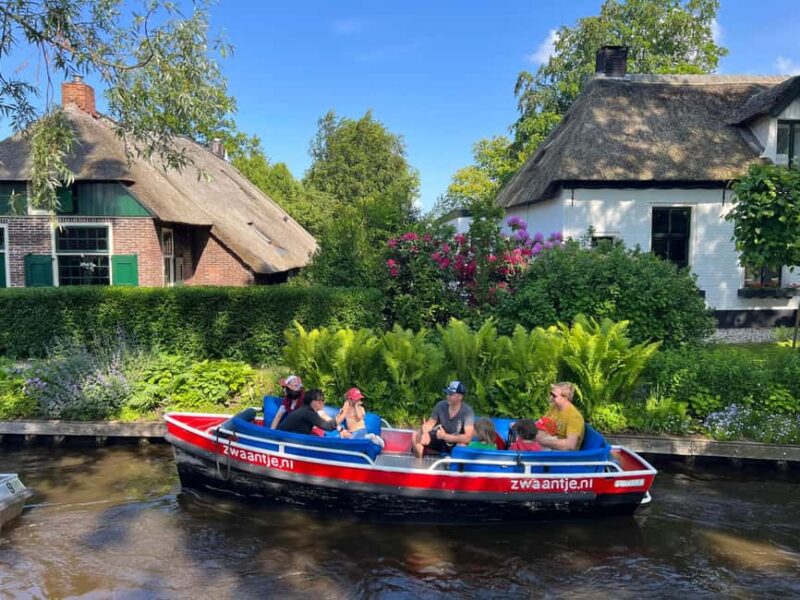 Amsterdam: Zaanse Schans and Giethoorn Guided Combo Tour - The Highlight: The Canal Cruise in Giethoorn