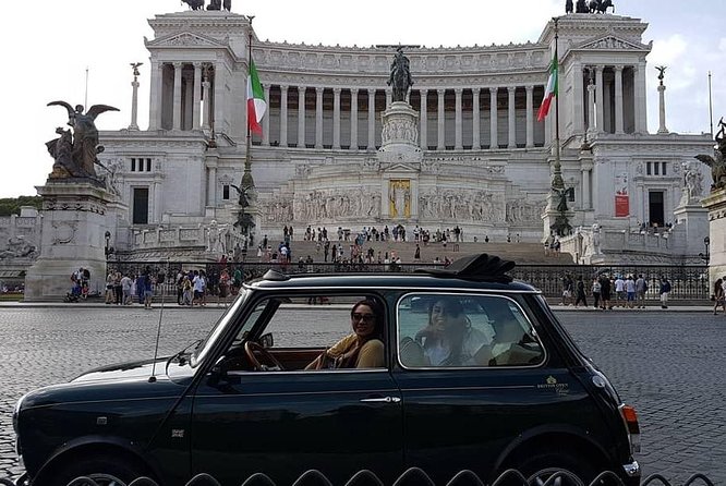 Ancient Tour of Rome by Mini Cooper Classic Cabrio with Aperitif - Key Points