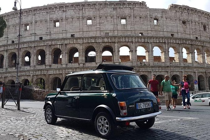 Ancient Tour of Rome by Mini Cooper Classic Cabrio with Aperitif - Exploring Rome’s Iconic Squares: Piazza Navona, Trevi Fountain, and Piazza di Spagna