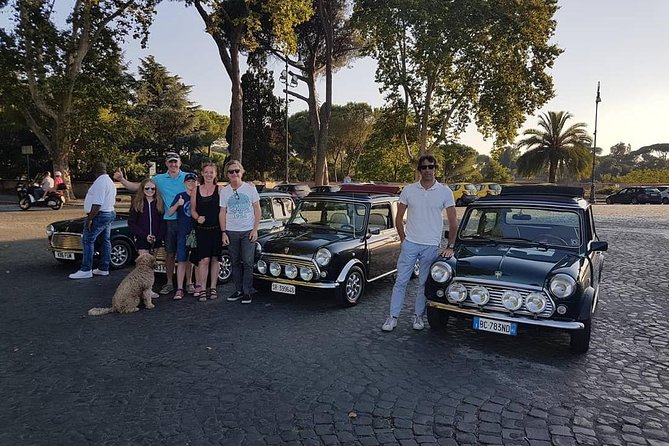 Ancient Tour of Rome by Mini Cooper Classic Cabrio with Aperitif - Hidden Gems: The Pyramid of Caio Caestio and the Old Roman Baths