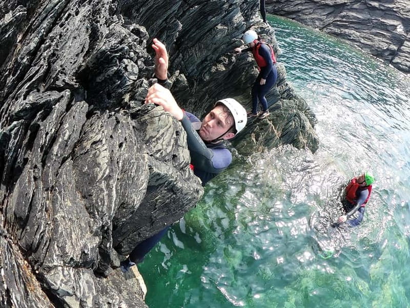 Anglesey: Epic Coasteering with Swimming Climbing and Jumps - Swimming in Clear, Refreshing Waters