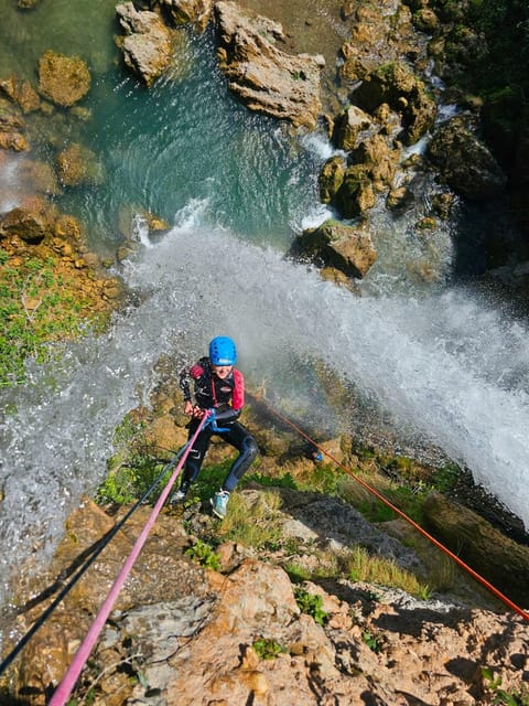 Anna: canyoning in Gorgo de la escalera - The Playful Water Features of Gorgo de la Escalera