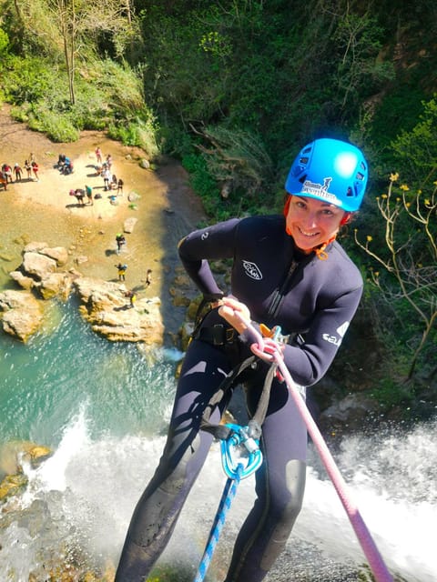 Anna: canyoning in Gorgo de la escalera - Technical Equipment and Safety Measures