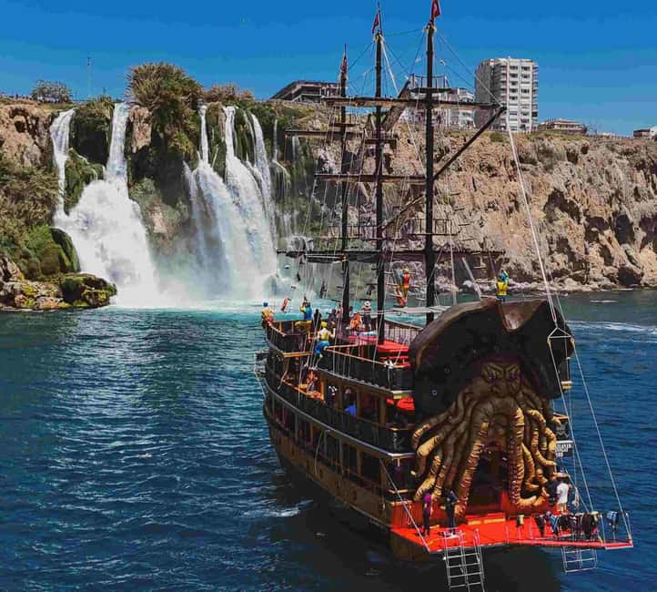 Antalya: Duden Waterfall Pirate Boat Trip - Key Points