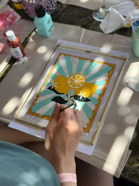 Antalya: Frame Glass Painting Workshop with Turkish Tea - Key Points