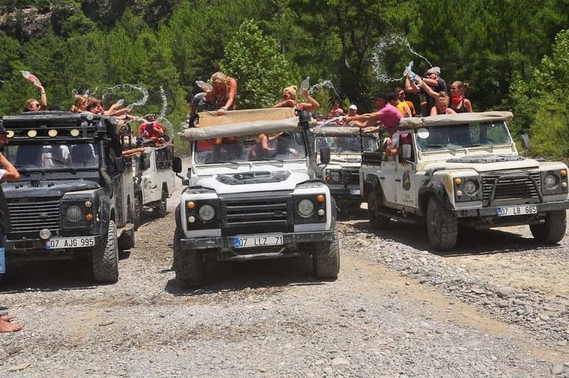 Antalya: Jeep Safari & Rafting and Zipline & Canyon - Ziplining Over the Canyon with Spectacular Views