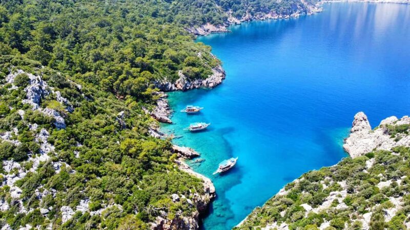 Antalya/Kemer: Adrasan Porto Genoese Boat Trip w/Mud Baths - An Afternoon of Relaxation at Hidden Bays