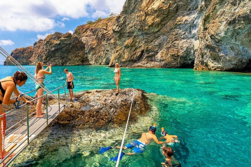 Antalya: Lara Pirate Boat Day Trip w/ Lunch & Soft Drink - Exploring the Falez Cliffs and the Düden Waterfalls