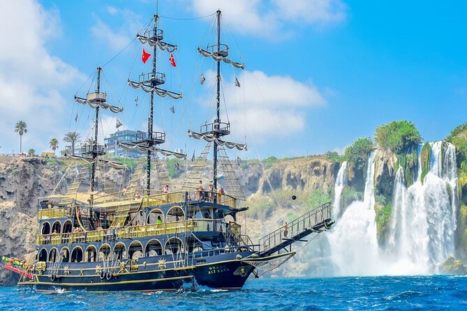 Antalya Lara Pirate Boat Trip w/Soft Drinks, Lunch & Pickup - Unspoiled Bays and Spectacular Swimming Stops