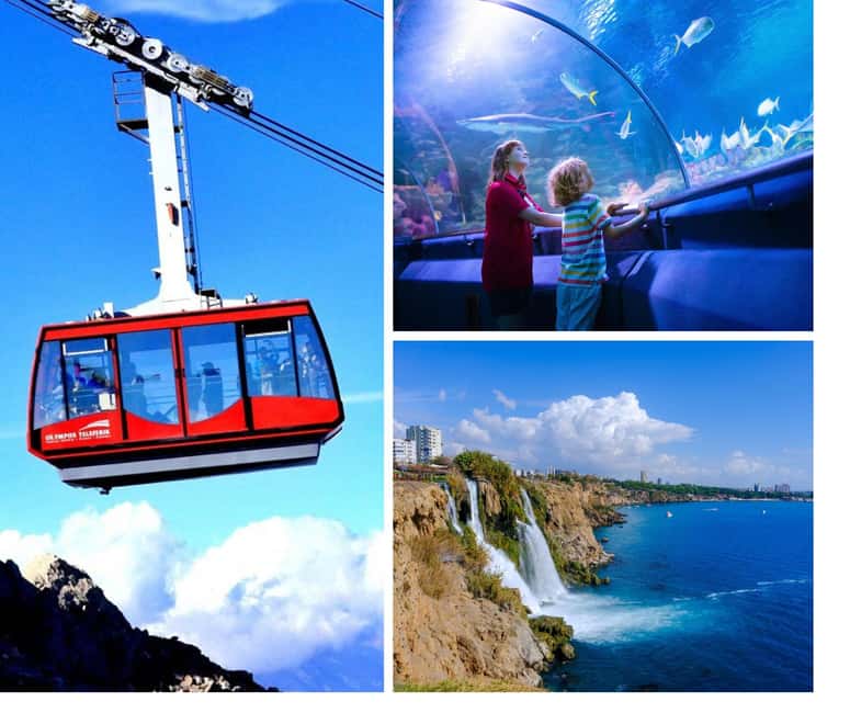 Antalya: Old Town with Aquarium or Cable Car & Waterfalls - Key Points
