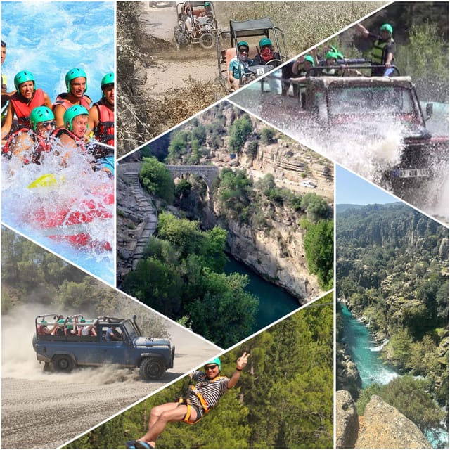 Antalya: Rafting Jeep Buggy&Quad Safari zipline canyon visit - Antalya: Rafting Jeep Buggy&Quad Safari zipline canyon visit
