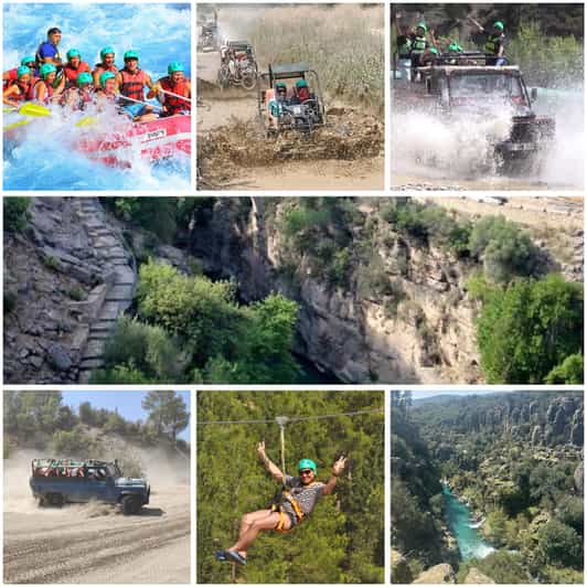 Antalya: Rafting Jeep Buggy&Quad Safari zipline canyon visit - Exploring Rugged Terrain with Quad and Buggy Rides