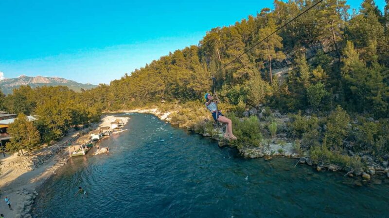 Antalya/Side: Quad, Buggy, Rafting & Zipline Tour with Lunch - Rafting on the Cold and Foamy River Waters