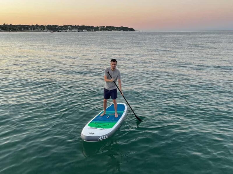 Antibes : 2-seat Paddle board Rental with photos & videos - Meeting Point and Logistics at La Cique Beach