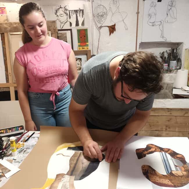 Antibes: make your art souvenir with a Local Artist - Hands-On Art Creation: Producing Your Own Artwork