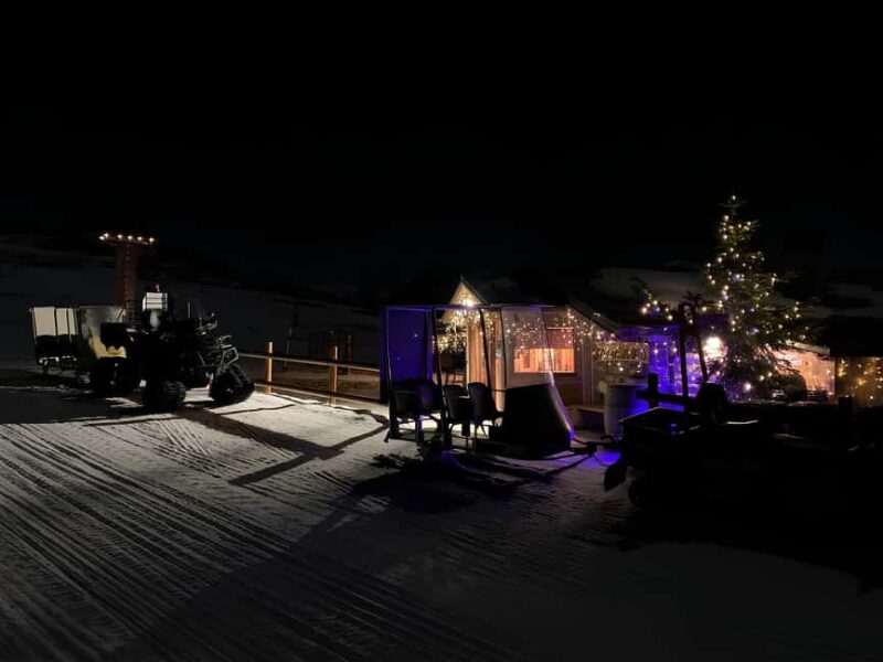 Aosta Valley: Snowmobile Ride and Dinner in Torgnon - Meeting Point at Plan Prorion Camper Area in Torgnon