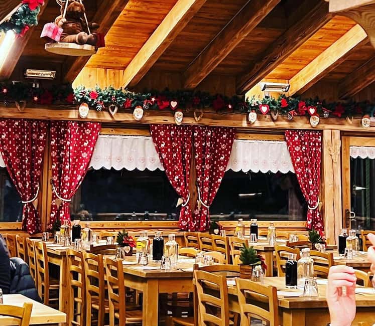 Aosta Valley: Snowmobile Ride and Dinner in Torgnon - The Mountain Chalet and Cozy Alpine Atmosphere