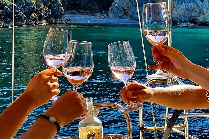 Aperitif on a boat at sunset in Palinuro - Discover the Charm of Palinuros Sunset Boat Aperitif for Just $46.34