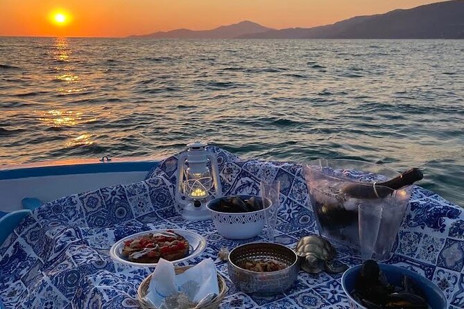 Aperitif on a boat at sunset in Palinuro - The Experience Provider: Cilento Coast Company®