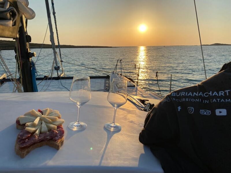 aperitifs at sunset on the Stintino catamaran burianaCharter - Final Thoughts on the Sunset Aperitif Cruise in Sardinia
