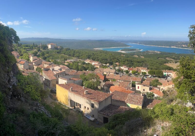 Apero Sunset over the lake: Guided electric scooter rides - Discover the Charm of Aiguines and Lake Sainte-Croix on an Electric Scooter