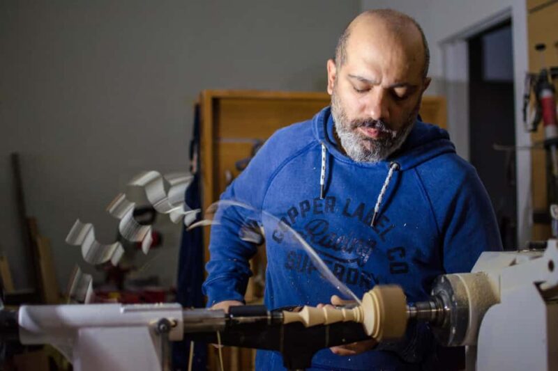 Archanes: Olive Woodturning Demonstration - From the Raw Log to a Beautiful Crete Bowl