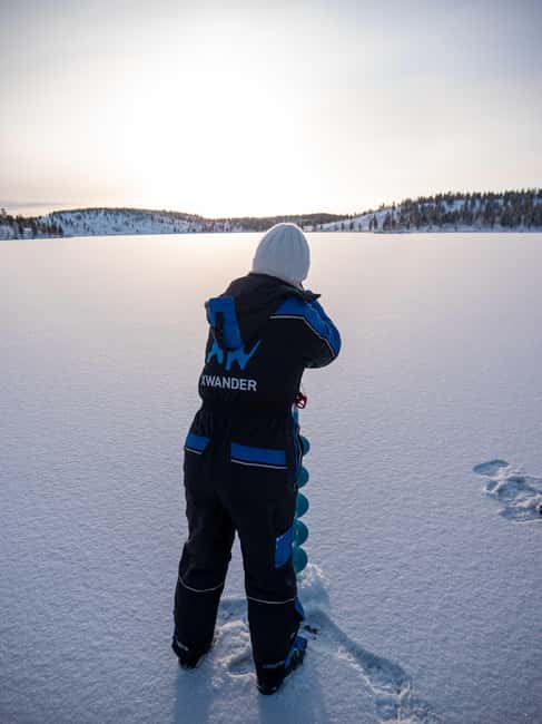 Arctic Fishing & Open Fire Cooking - Exploring Rahajärvi in Winter: The Starting Point for Arctic Fishing