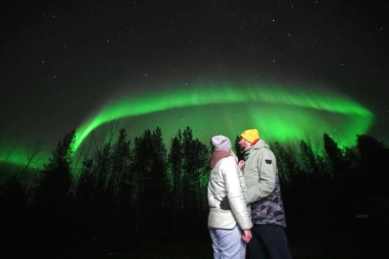Arctic Northern Lights Escape with Fire BBQ & Expert Guide - Pickup from Hotels in Laplands Arctic Wilderness