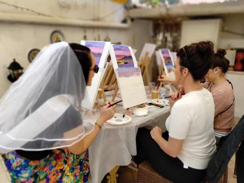 Art Workshop in Naples city centre with Aperitif - The Role of Maria: A Guide with Over 25 Years of Experience