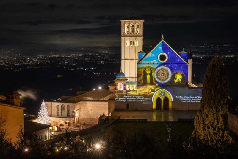 Assisi Christmas Train Tour - The Magic of Video Mapping and Christmas Lights