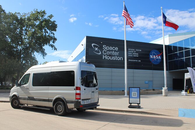 Astroville Round-Trip Shuttle Transportation to NASA Space Center - Comfortable Transportation in a Mercedes Sprinter Shuttle