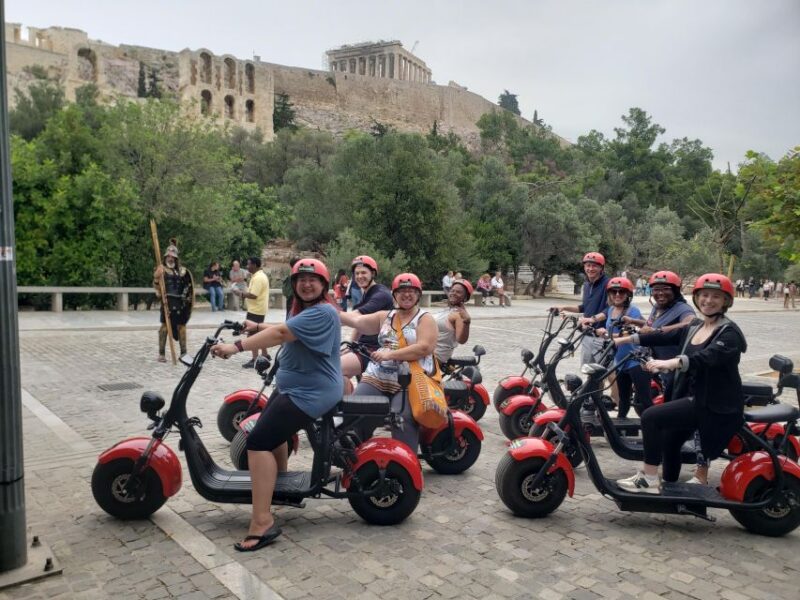 Athens: Award-Winning Acropolis Guided e-Scooter Tour - Final Stop at Monastiraki and Filopappou