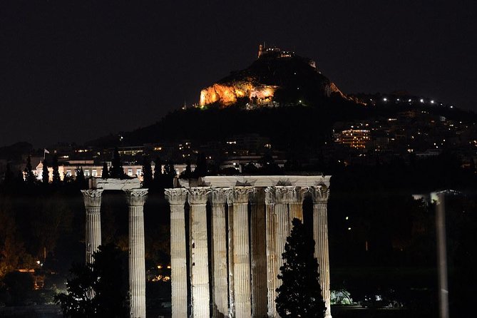Athens By Night Driving Tour (Highlights) , and Dinner time - Key Points