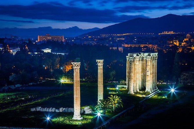 Athens By Night Driving Tour (Highlights) , and Dinner time - Mt. Lycabettus – The Best Viewpoint in Athens