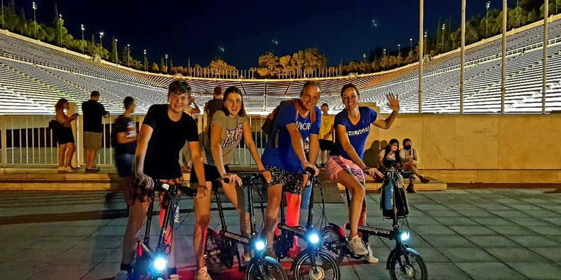 Athens: Discover the City Electric Bike Night Tour - Athens by Night on a Compact E-bike
