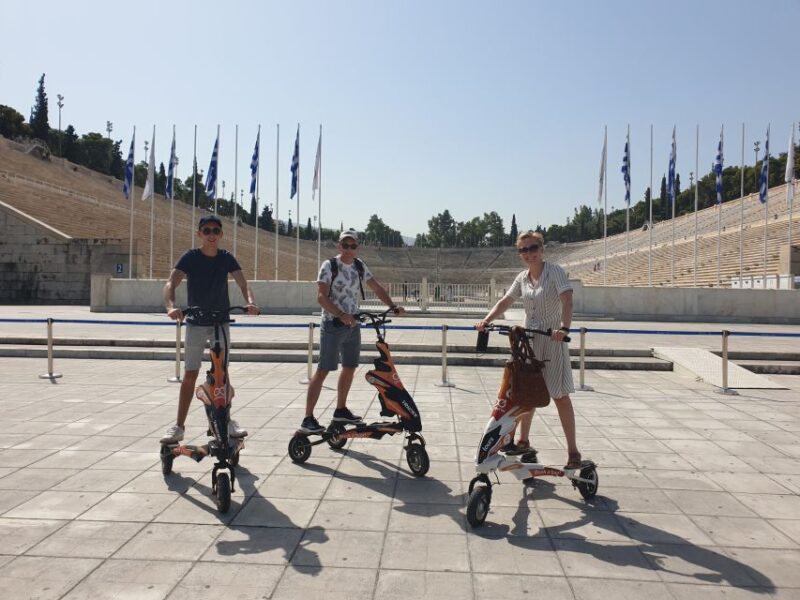 Athens: Guided City Tour on an Electric Trikke Scooter - Race and Relax at the Panathenaic Stadium