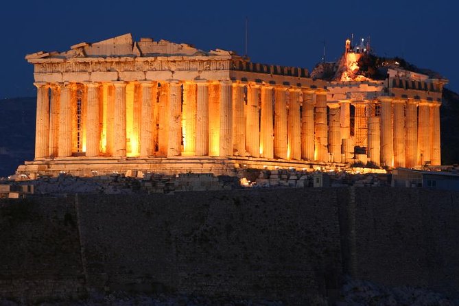Athens Night Sightseeing Tour with Greek Dinner Show - Key Points