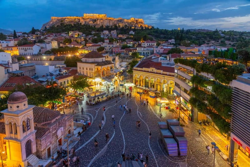 Athens Night Walking Tour - Exploring the Shopping Street and Byzantine Church of Agia Dynami