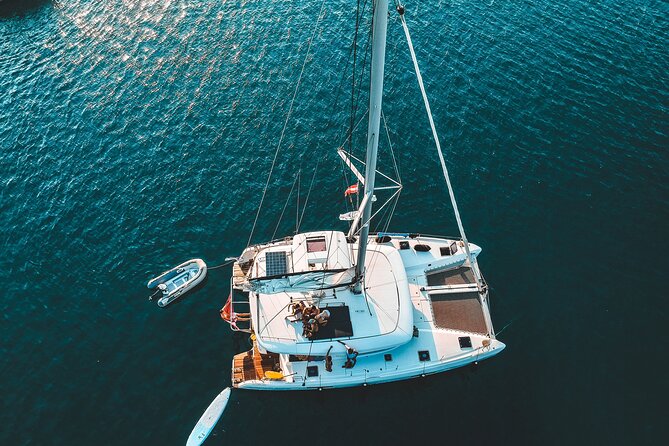 Athens Private Full day Catamaran cruise with meal & drinks - Delicious Onboard Lunch Featuring Seafood Pasta