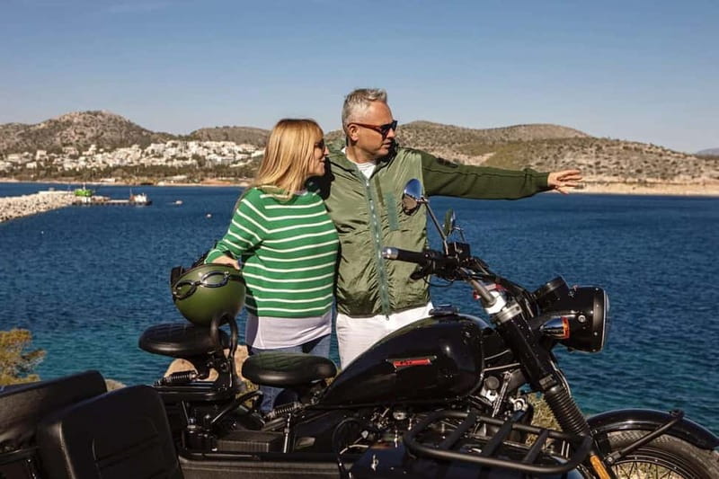 Athens Riviera: Sidecar Tour with swim at Lake Vouliagmeni - Stops Along the Coast: Flisvos and Alimos Marinas