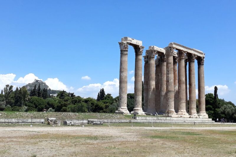 Athens: Temple of Olympian Zeus Ticket and Audio Tour - Discovering the Ancient Bathhouse Relics
