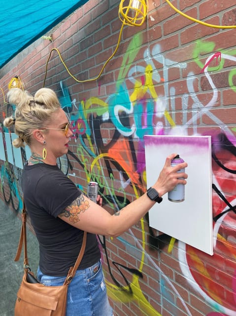 Atlanta: BYOB Spray Paint and Sip - The Instructor and Group Experience