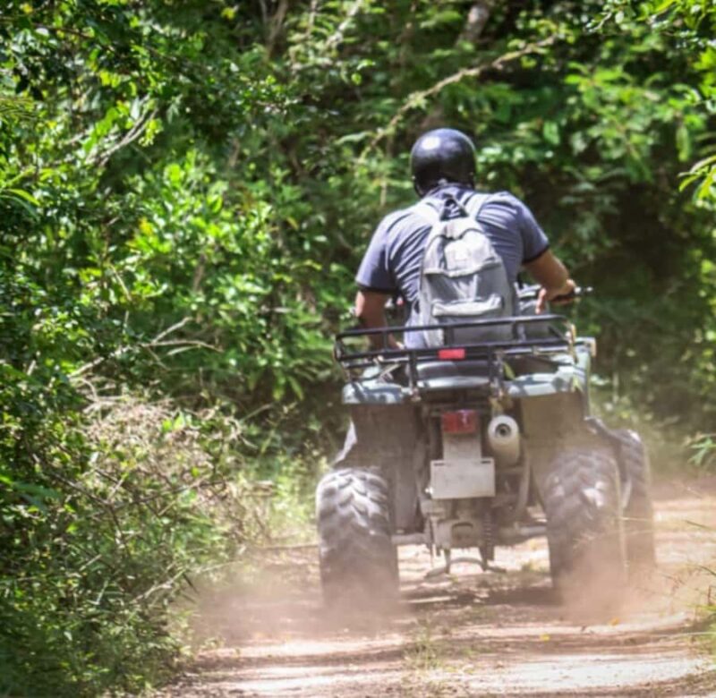 ATV Adventour: Cenote Caverna Jade, Transportation & Tequila - Visiting a Mayan Temple in Cozumel