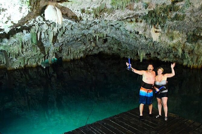 ATV Cenote and Zipline Adventure from Tulum - Discovering a Semi-Dry Cenote in the Jungle