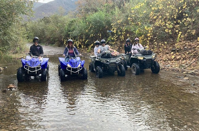 ATV Mountain Tour - Riding Over Rocks, Dips, and Water Canals