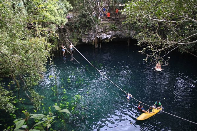 ATV shared experience, Ziplines and Cenote swim experience in one Adrenaline day - Cenote Swim: Refreshing Natural Pool in the Jungle