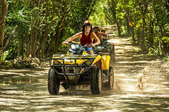 Atv tour from Cancun with ziplines and cenote swim experience - Key Points