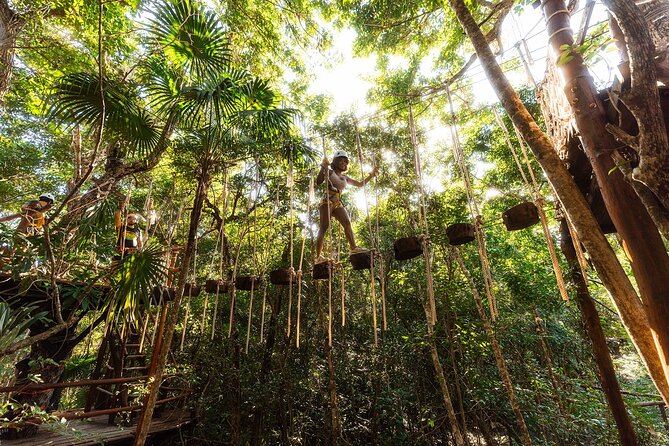 ATV, Zipline and Cenote at Extreme Adventuring with Tulum Pickup - Zipline Circuit and Hanging Bridges in the Canopy